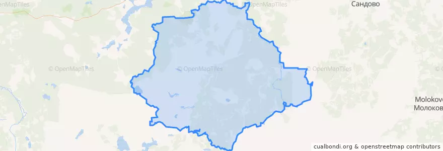 Mapa de ubicacion de Lesnoy District.