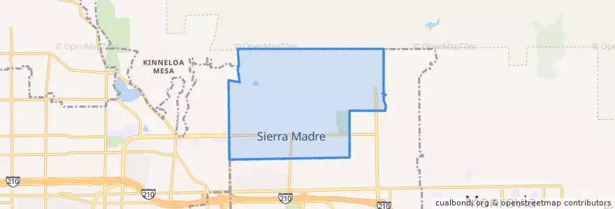 Mapa de ubicacion de Sierra Madre.