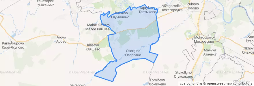 Mapa de ubicacion de Таптыковский сельсовет.