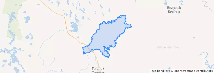 Mapa de ubicacion de Спировский район.