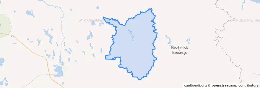 Mapa de ubicacion de Maksatikhinsky District.