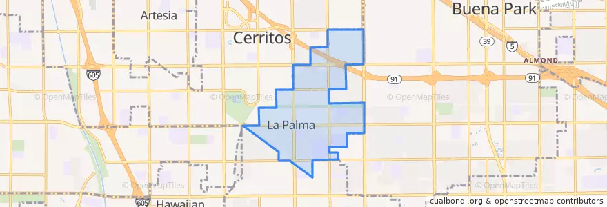Mapa de ubicacion de La Palma.