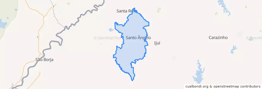 Mapa de ubicacion de Região Geográfica Imediata de Santo Ângelo.