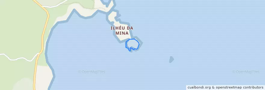 Mapa de ubicacion de Ilhéu da Mina.