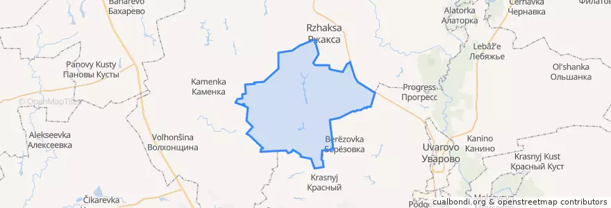 Mapa de ubicacion de Степановский сельсовет.