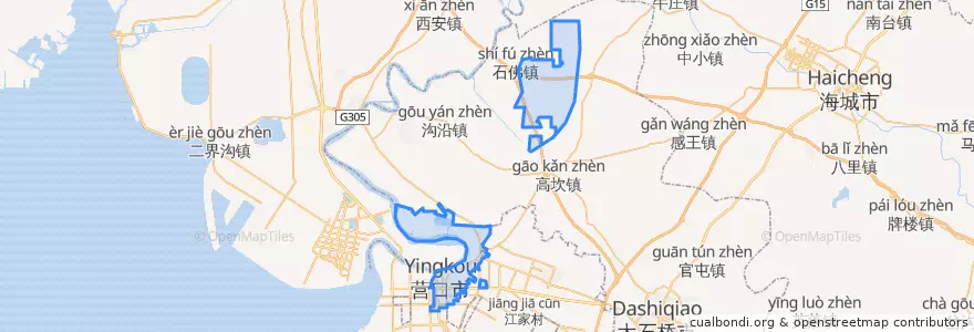 Mapa de ubicacion de Zhanqian District.