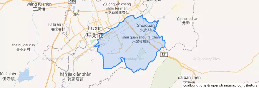 Mapa de ubicacion de 太平区.