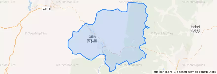 Mapa de ubicacion de 金林区.