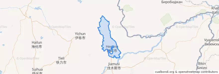 Mapa de ubicacion de 东山区.