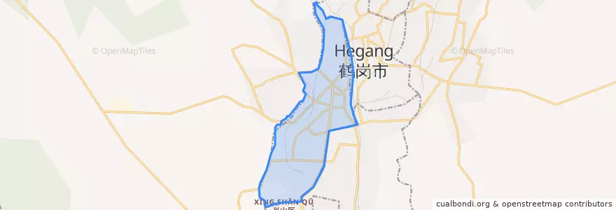 Mapa de ubicacion de 工农区 (Gongnong).
