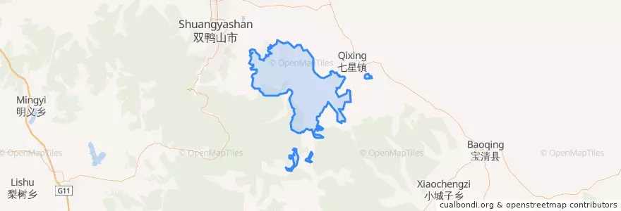 Mapa de ubicacion de 宝山区.