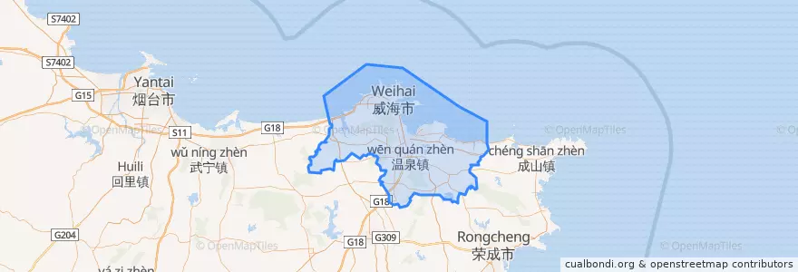 Mapa de ubicacion de Huancui District.