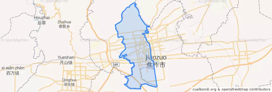 Mapa de ubicacion de 中站区.