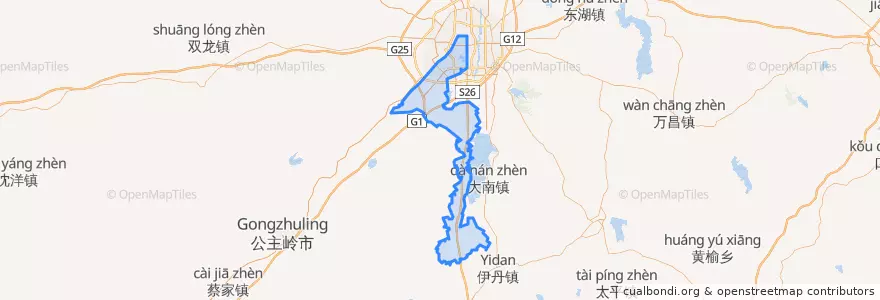 Mapa de ubicacion de 朝阳区.