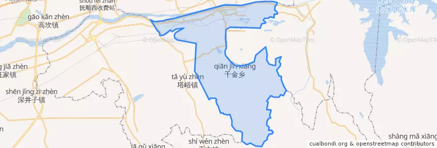 Mapa de ubicacion de 新抚区.