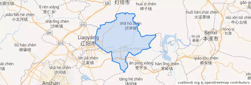 Mapa de ubicacion de 文聖区.
