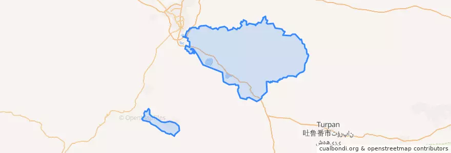 Mapa de ubicacion de 达坂城区 داۋانچىڭ رايونى.