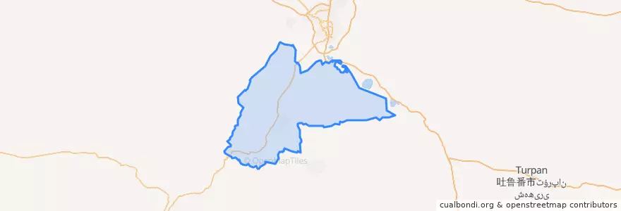 Mapa de ubicacion de Ürümqi County.