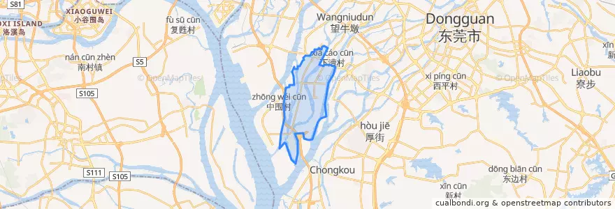 Mapa de ubicacion de Hongmei.