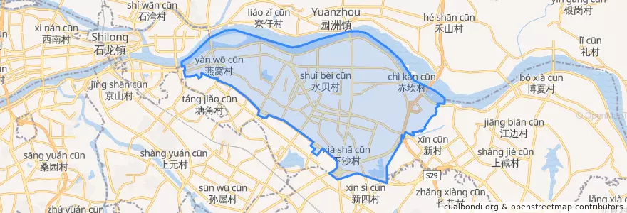 Mapa de ubicacion de Shipai.
