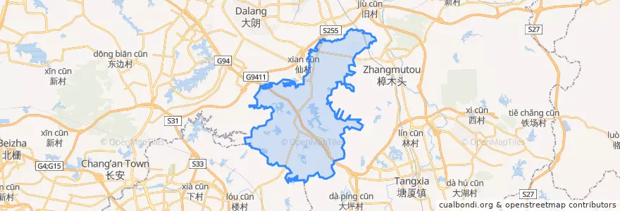 Mapa de ubicacion de Huangjiang.