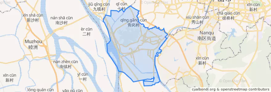 Mapa de ubicacion de 大涌镇 (Dachong).