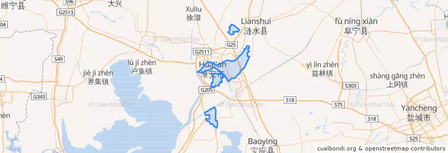 Mapa de ubicacion de 清河区 (Qinghe).