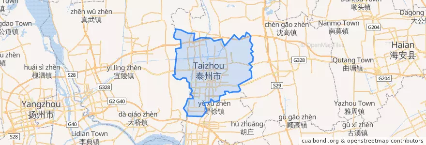 Mapa de ubicacion de Hailing District.
