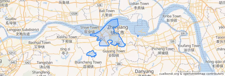 Mapa de ubicacion de Runzhou District.