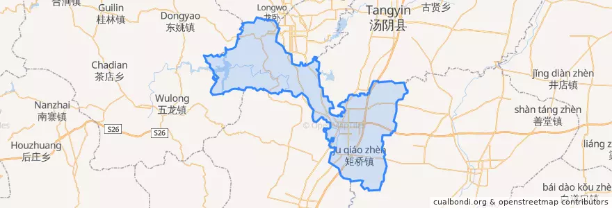 Mapa de ubicacion de 淇滨区.