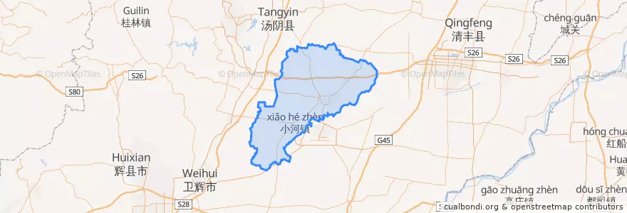 Mapa de ubicacion de 浚县.