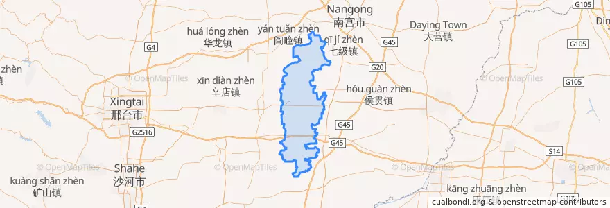 Mapa de ubicacion de Guangzong County.