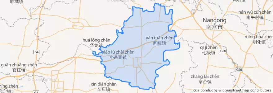 Mapa de ubicacion de 巨鹿县.