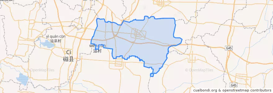 Mapa de ubicacion de Cheng'an County.
