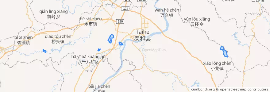Mapa de ubicacion de 武山垦殖场.