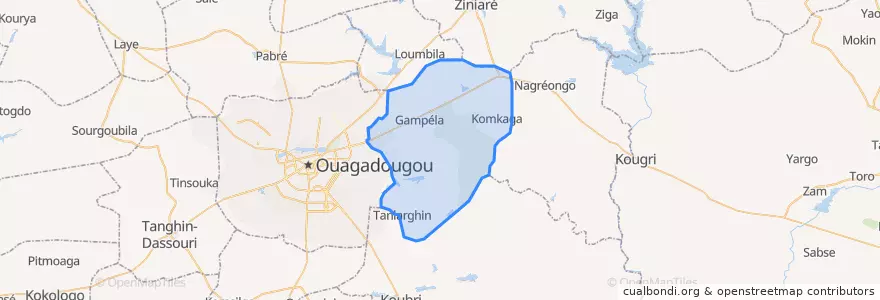 Mapa de ubicacion de Saaba.