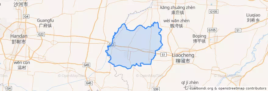 Mapa de ubicacion de Guanxian County.