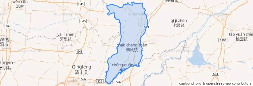 Mapa de ubicacion de 莘县.