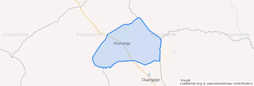 Mapa de ubicacion de Dourtenga.
