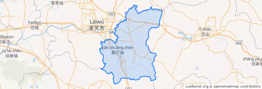 Mapa de ubicacion de Gangcheng District.