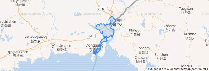 Mapa de ubicacion de Zhenxing District.