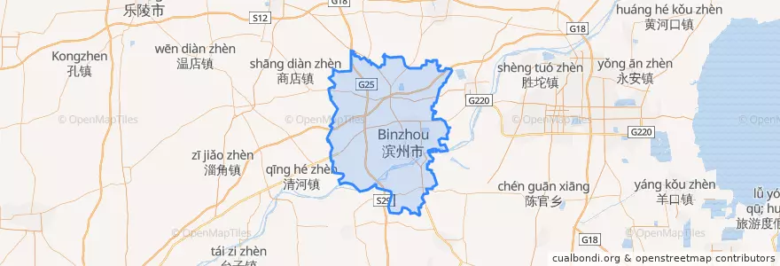 Mapa de ubicacion de 滨城区 (Bincheng).