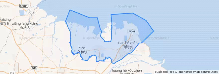 Mapa de ubicacion de 河口区.