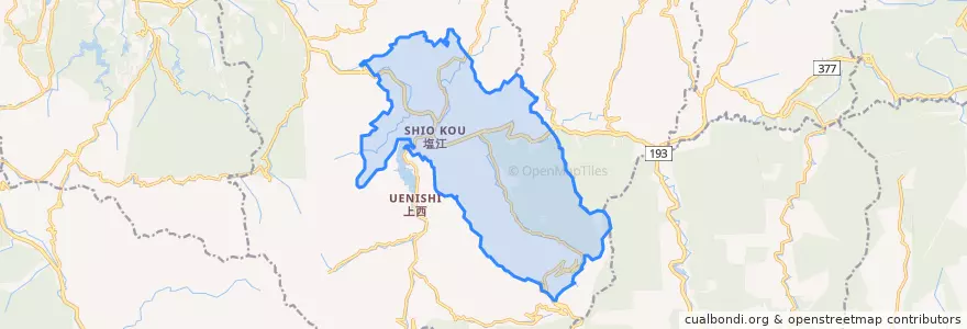 Mapa de ubicacion de Shionoe District.