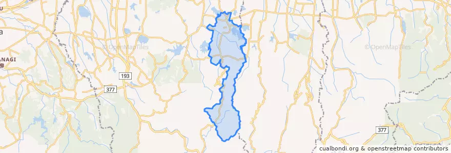 Mapa de ubicacion de Higashi-Ueta District.