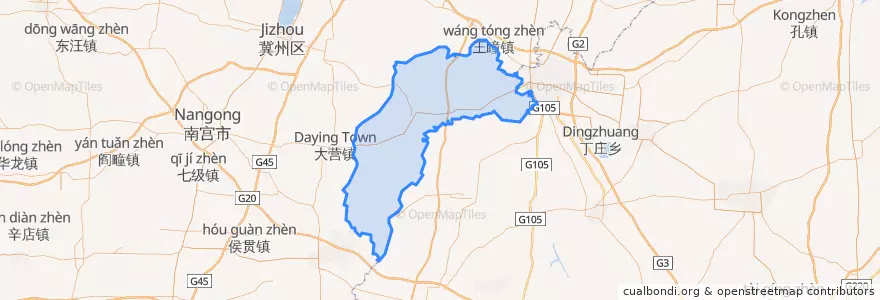 Mapa de ubicacion de 故城县.