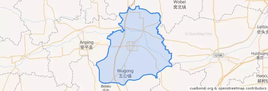 Mapa de ubicacion de Raoyang County.