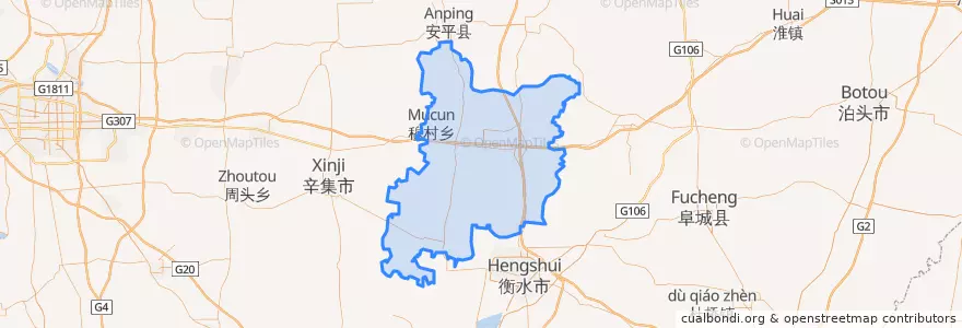 Mapa de ubicacion de 深州市.