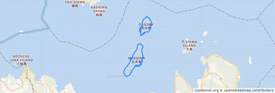 Mapa de ubicacion de 雌雄島地区.