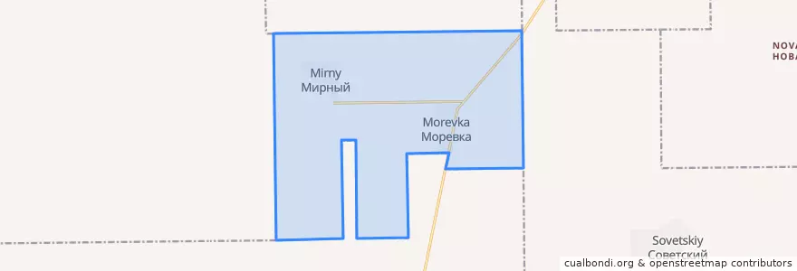 Mapa de ubicacion de Моревское сельское поселение.